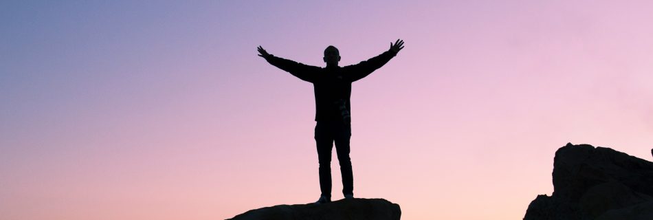 Standing at the top of the mountain, you've achieved your goal